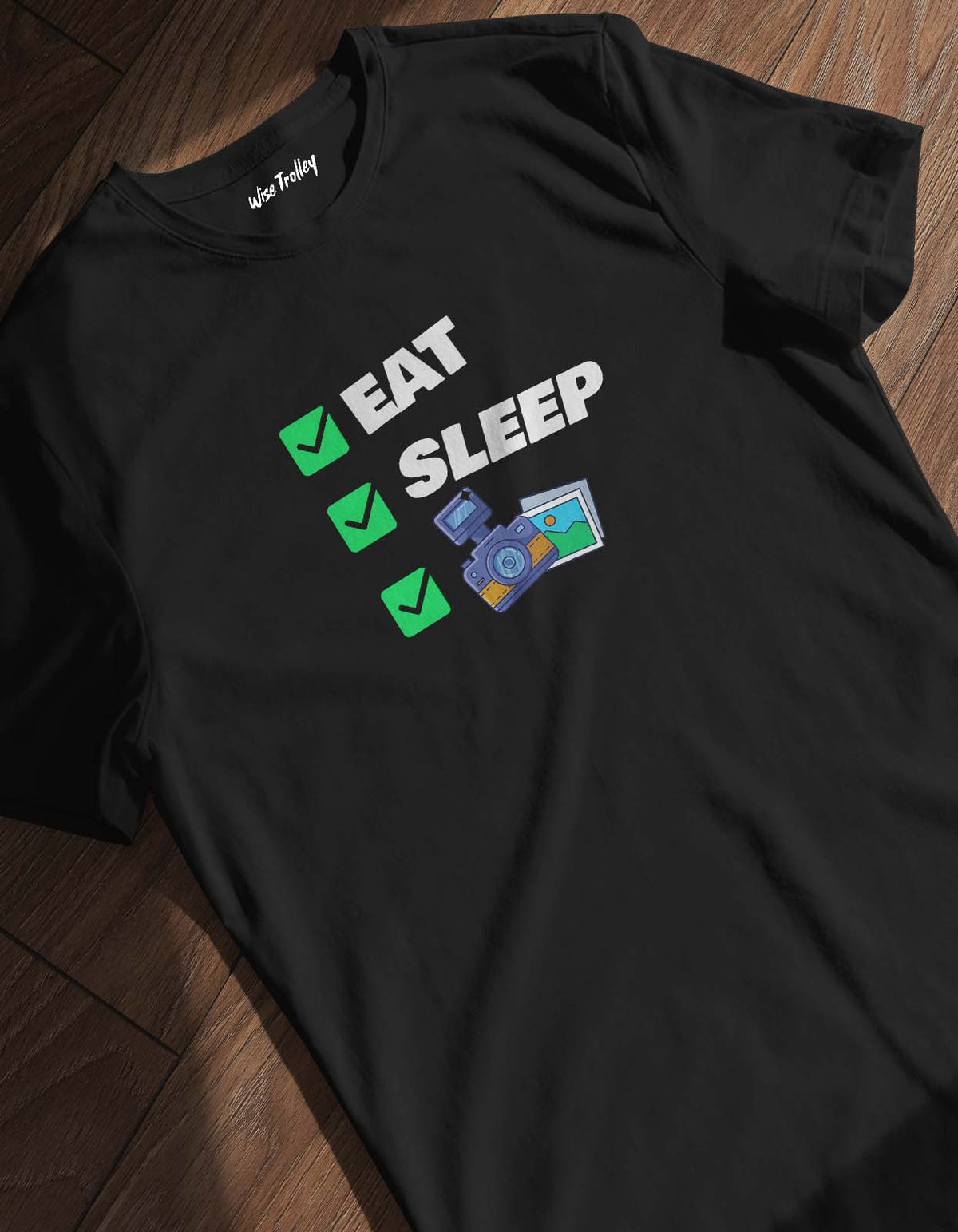 "Eat Sleep Shoot Repeat" Photographer T shirts