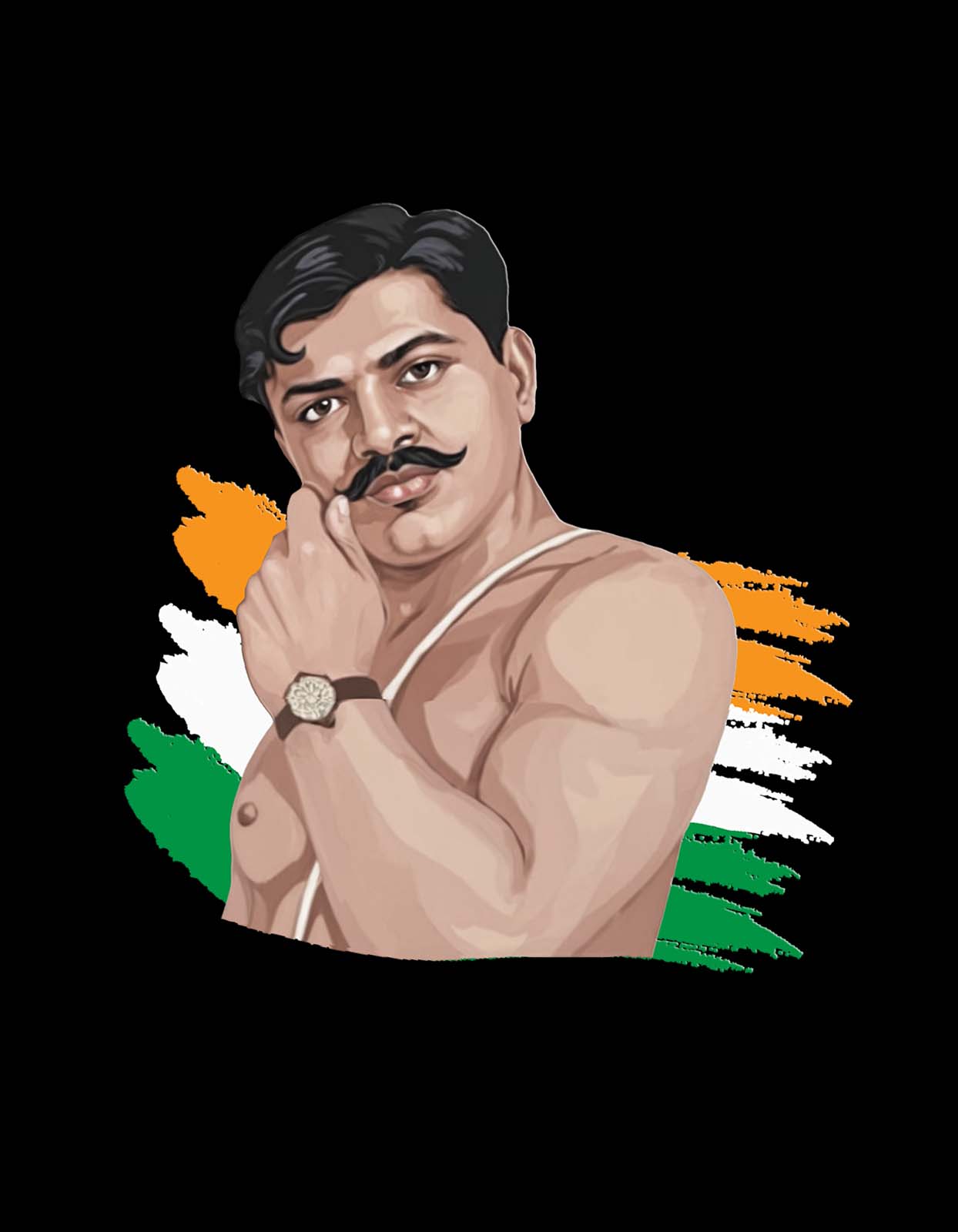 Freedom Fighter Chandra Shekhar Azad T shirt