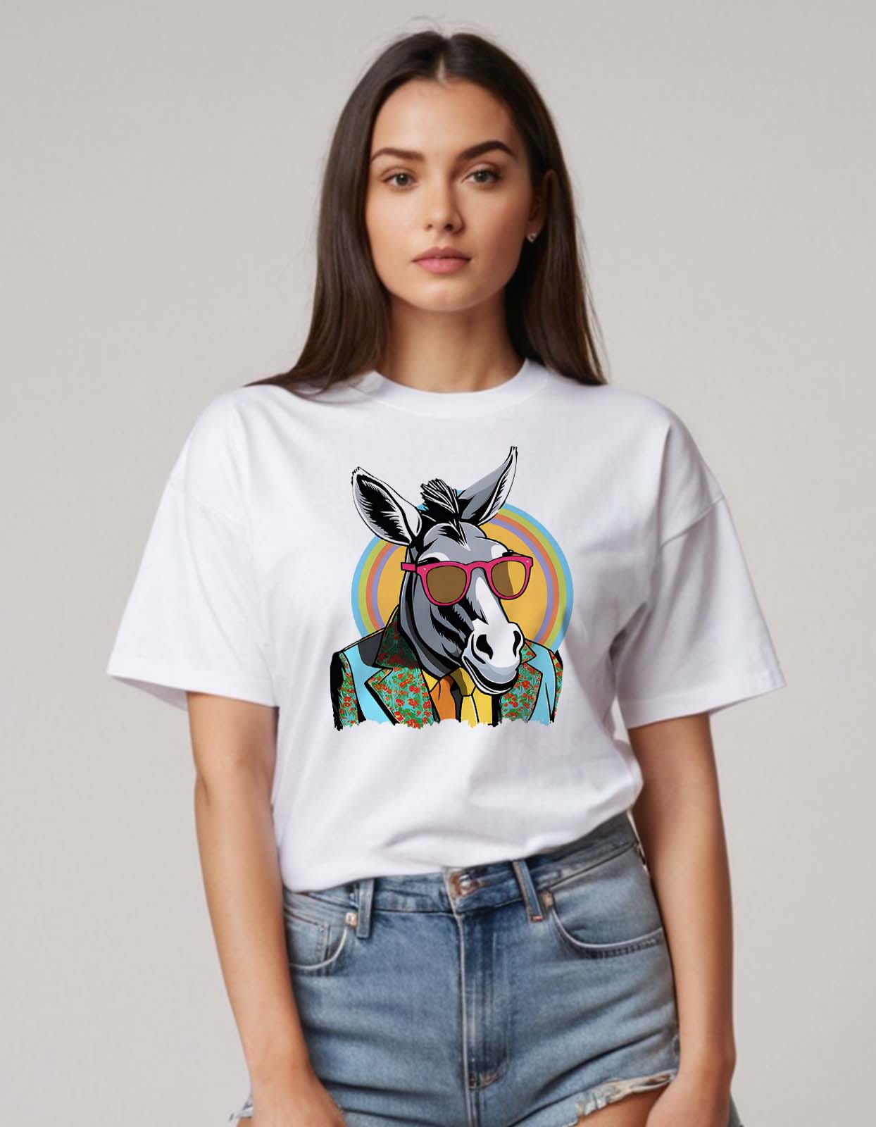 Funny Donkey Oversized T shirt