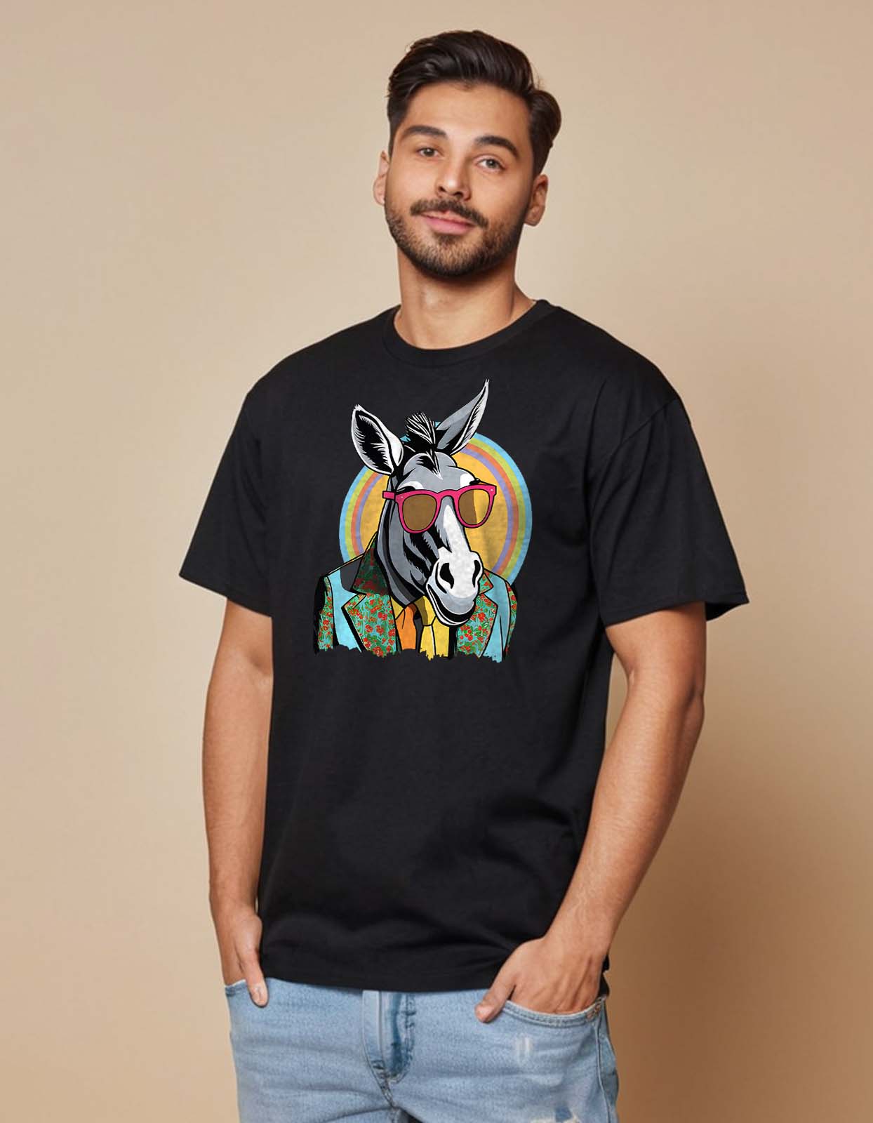 Funny Donkey Oversized T shirt