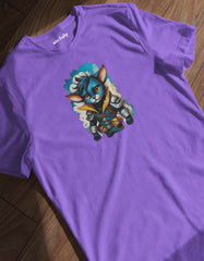 Hybrid Cat Print T shirt