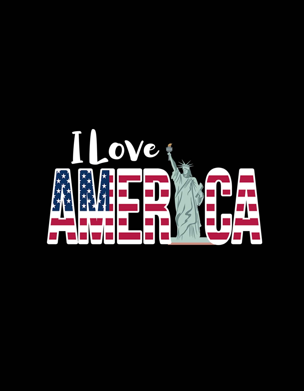 I Love America T Shirt