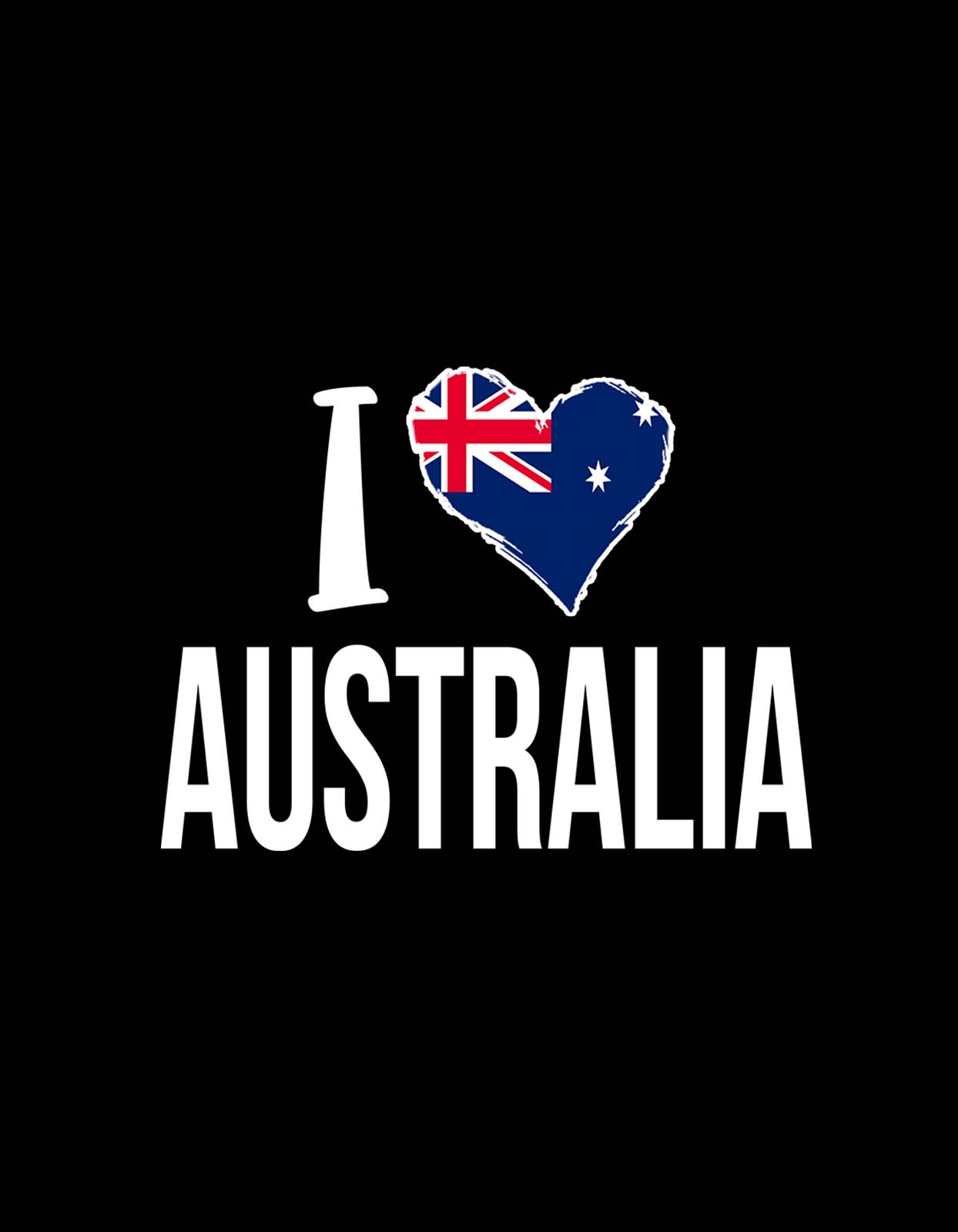 I Love Australia T Shirt