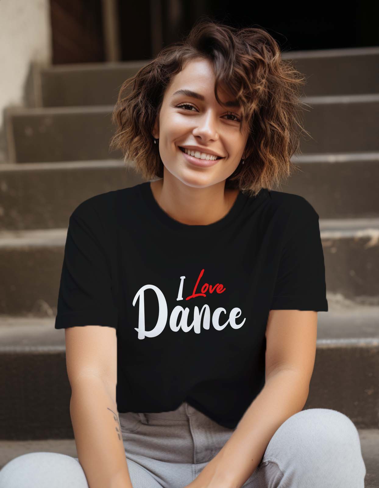 "I Love Dance" T shirt for Dancer