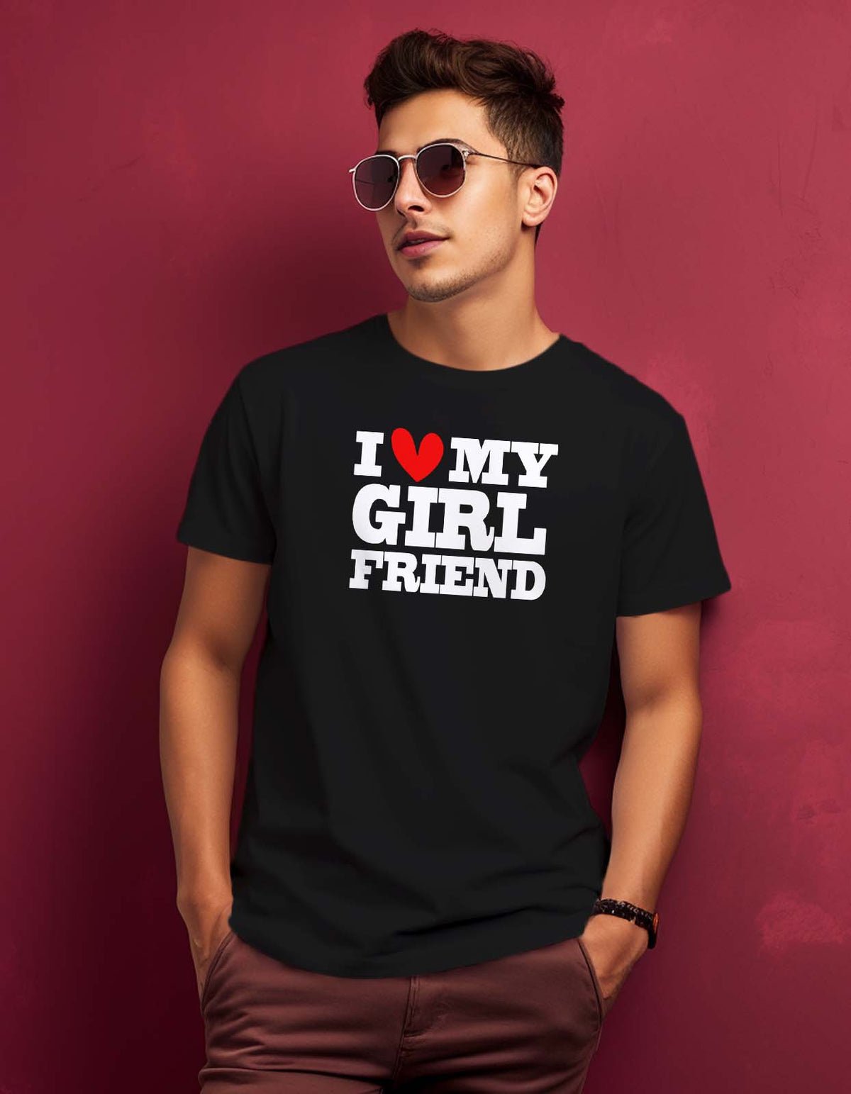 I Love My Girlfriend T Shirt