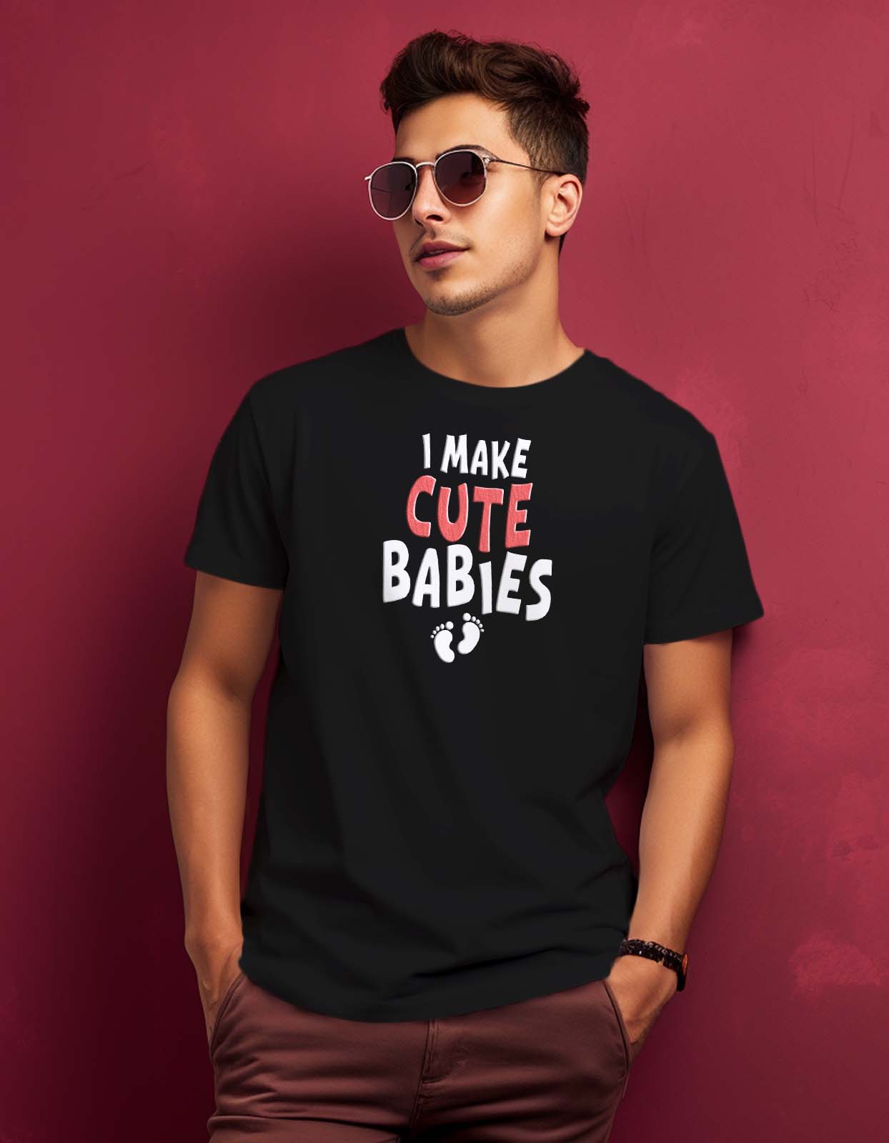 "I Make Cute Babies" Funny T Shirt