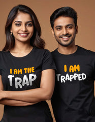 I am The trap I am Trapped Couple T-shirt