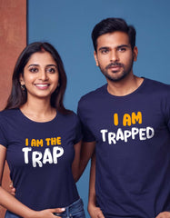 I am The trap I am Trapped Couple T-shirt