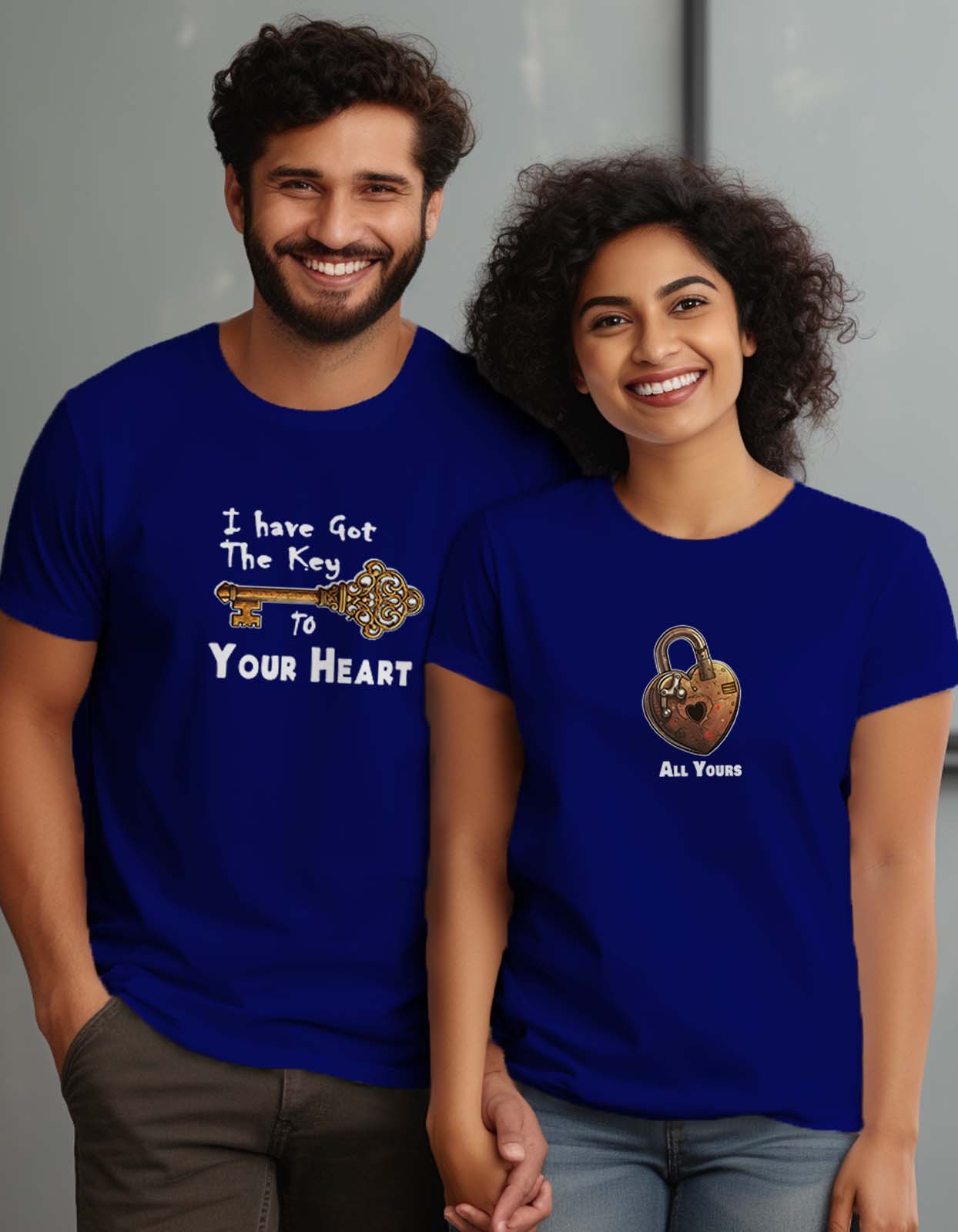 Key of your Heart Couple T shirt