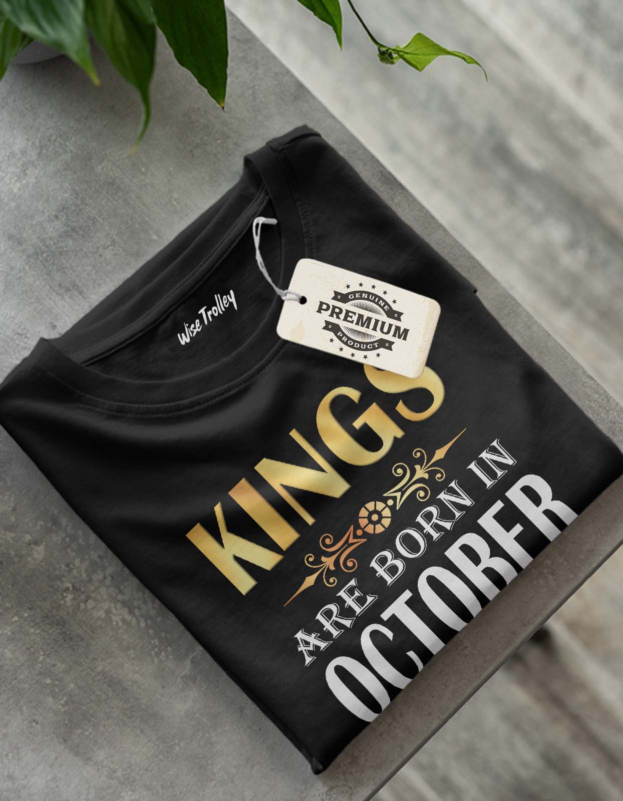 Kings are Born in October T shirt