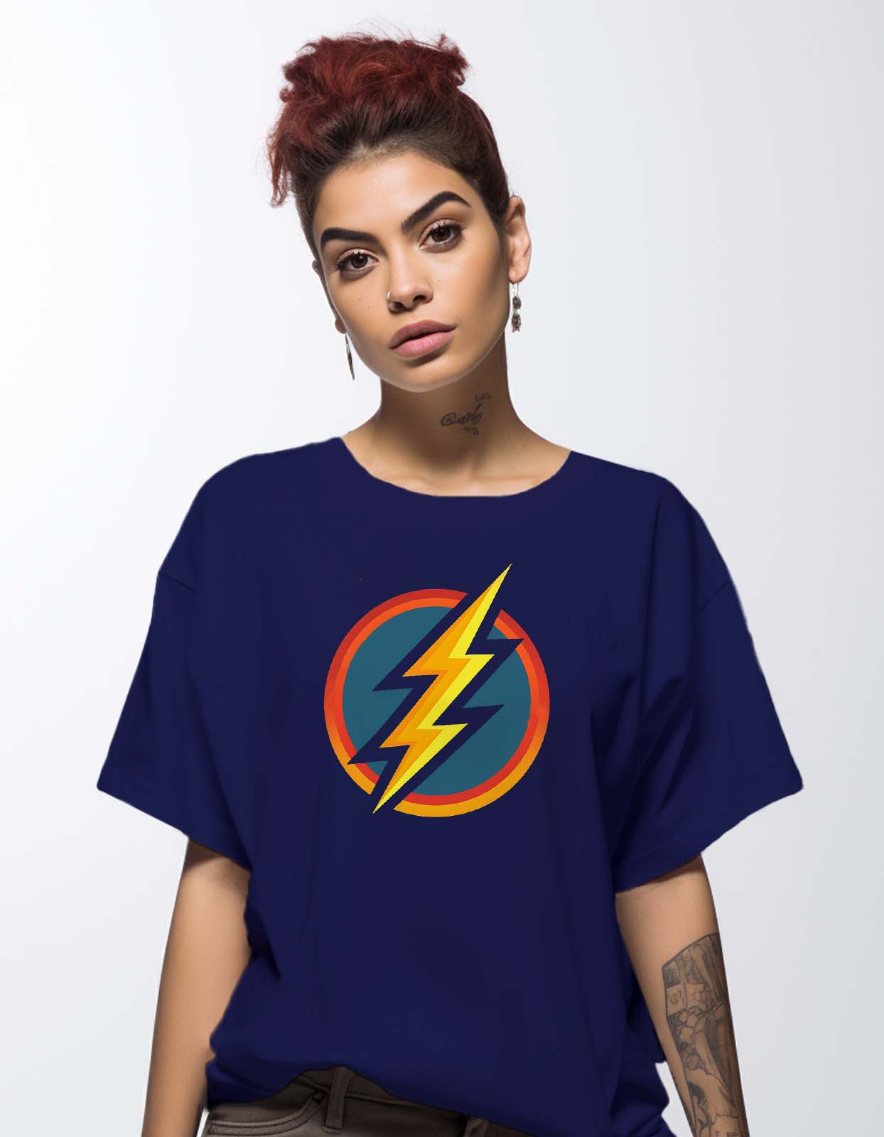 Lightning Bolt Oversized T Shirt