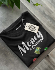 "Money Is Calling" Graphics Printed T Shirt