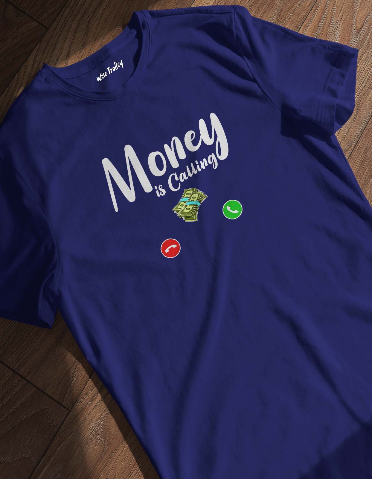 "Money Is Calling" Graphics Printed T Shirt