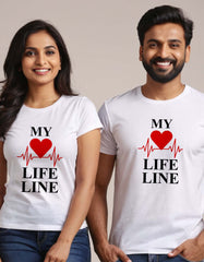 My Life Line Couple T-shirt