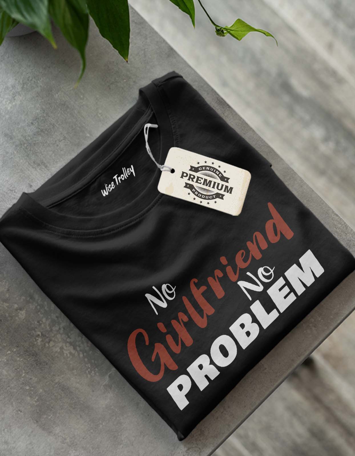 "No Girlfriend No Problem" Funny T shirt