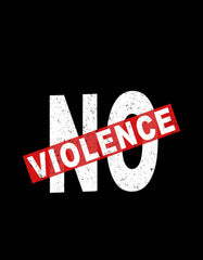 "No Violence" Printed T Shirt