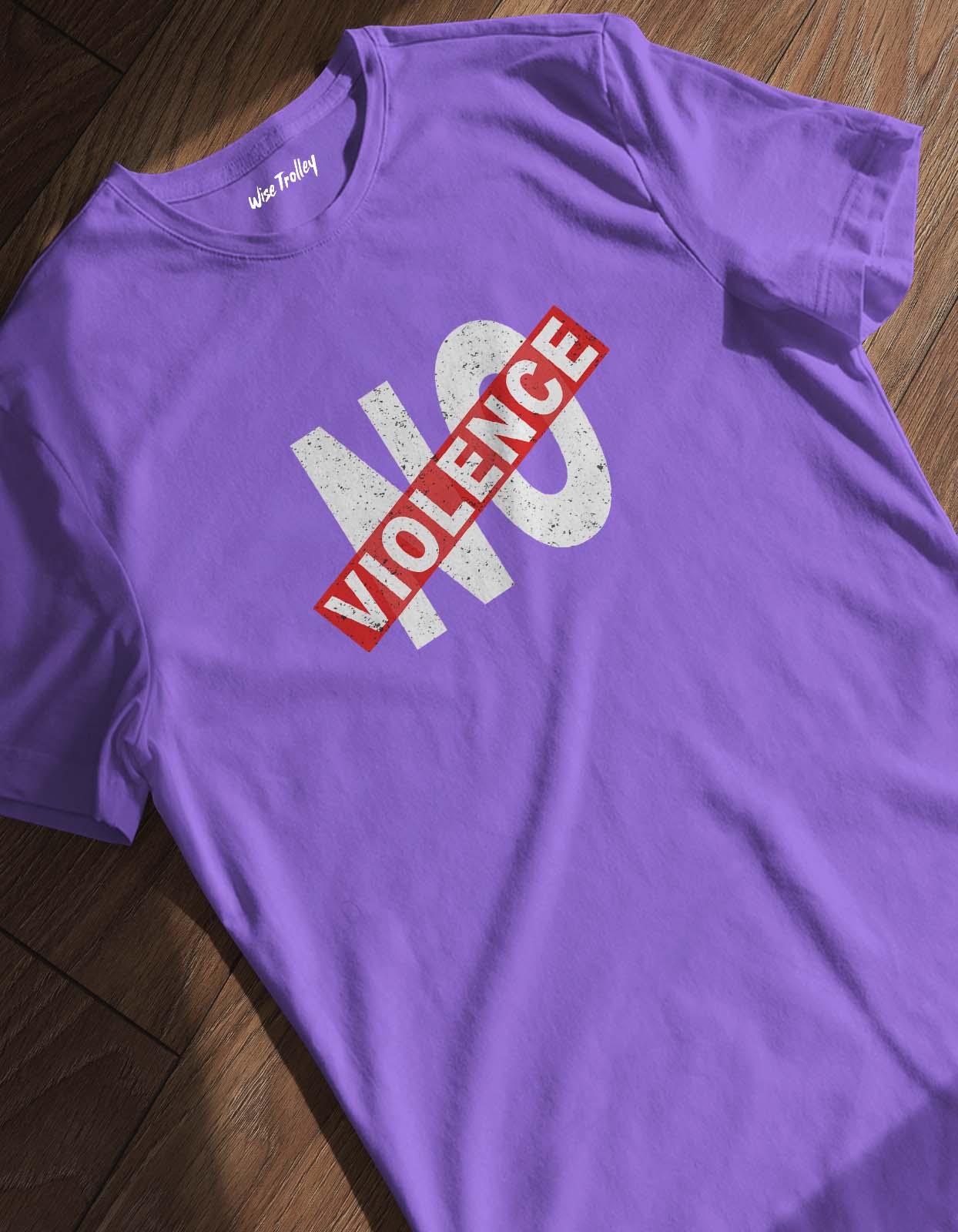 "No Violence" Printed T Shirt