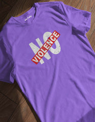 "No Violence" Printed T Shirt