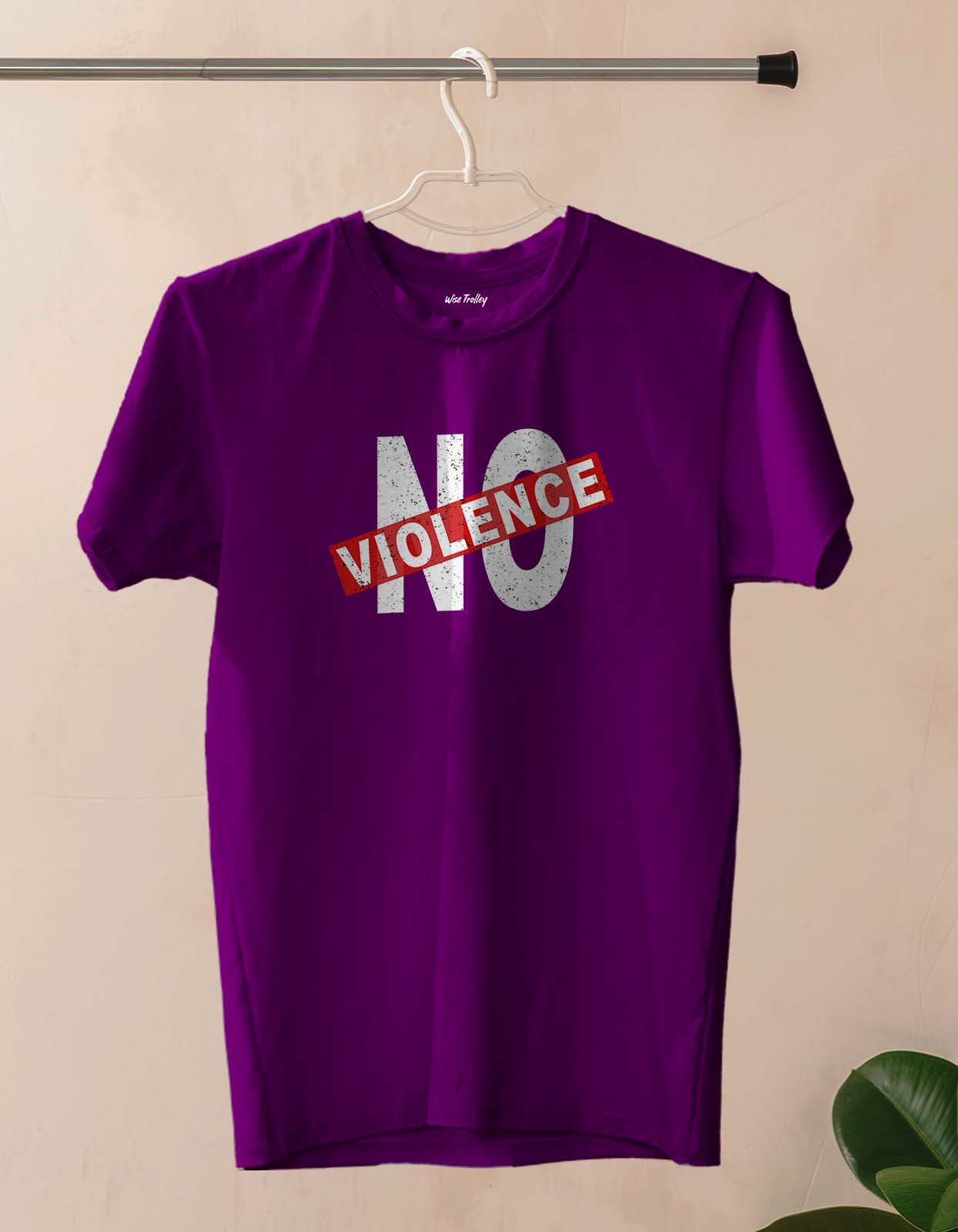 "No Violence" Printed T Shirt