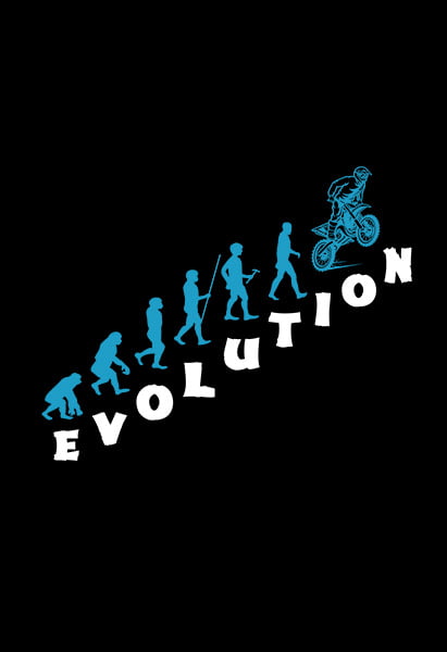 Evolution Bike T shirt for Bike Riding Lovers