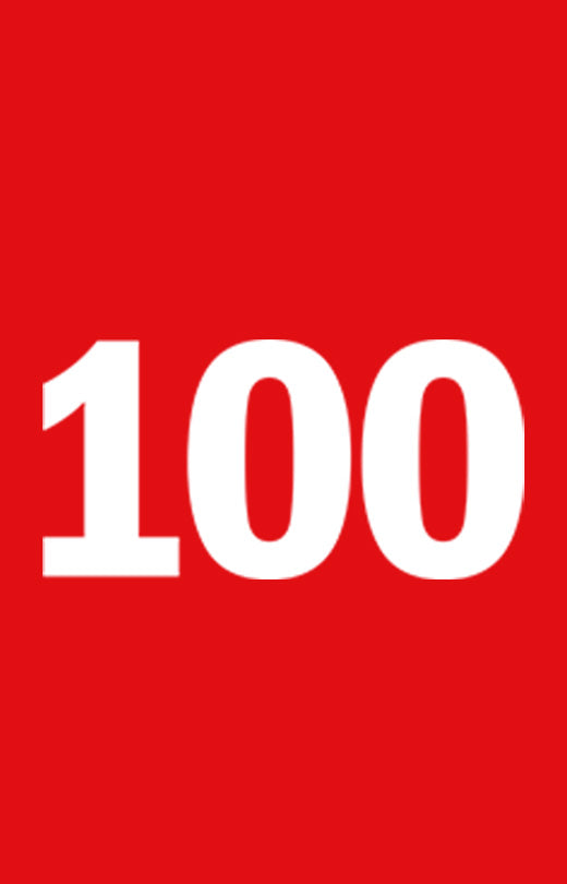 Number '100' T shirt