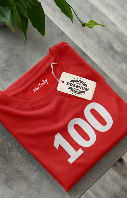 Number '100' T shirt