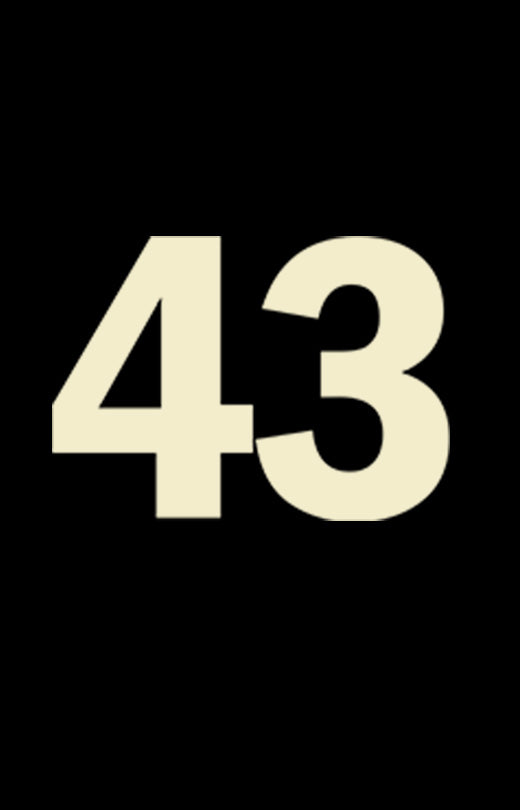 Number '43' T shirt