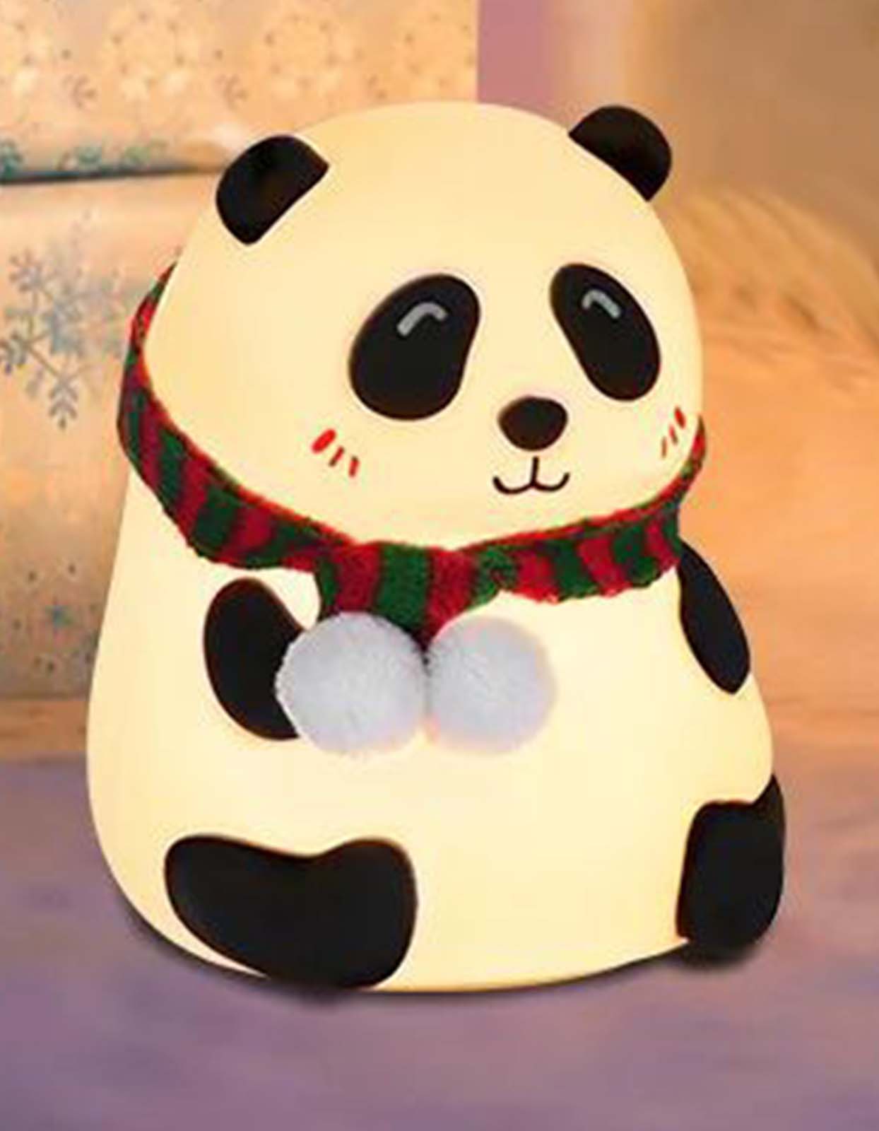 Cute Panda 7-Color LED Nightlamp