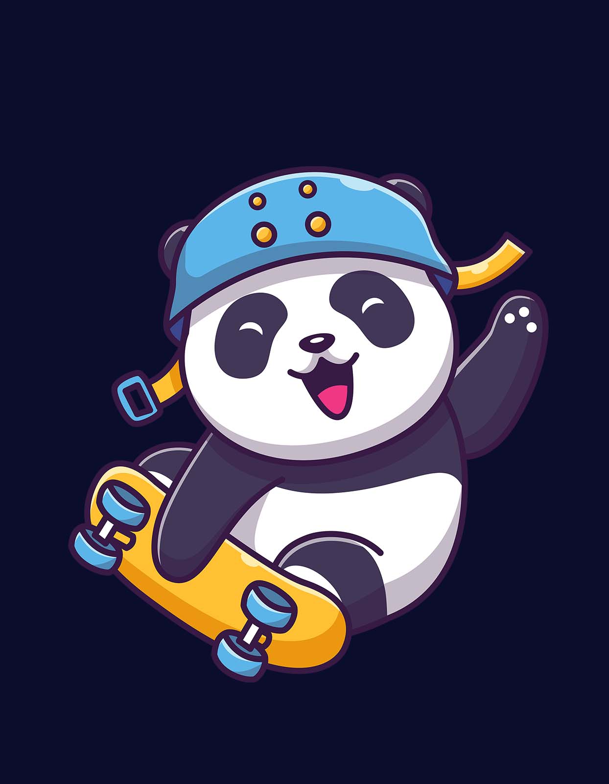 Skating Panda T shirt