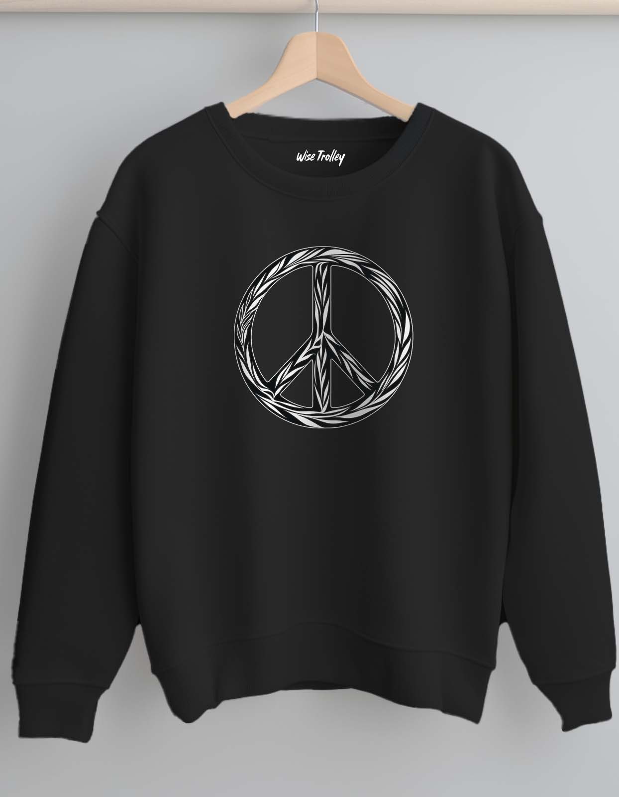 Peace Symbol Sweatshirt Unisex Online In India