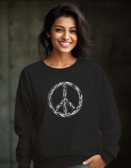 Peace Symbol Sweatshirt Unisex Online In India