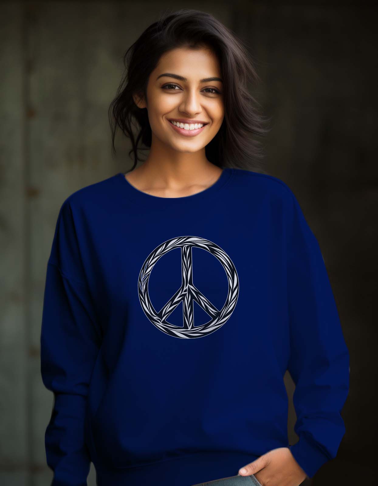 Peace Symbol Sweatshirt Unisex Online In India