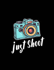 "Just Shoot" T shirt for Photography Lovers