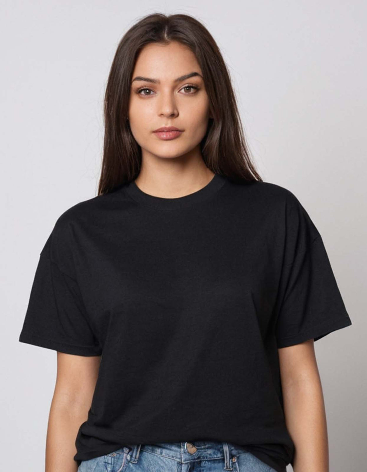 Plain Black Oversized T shirt