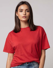 Plain Red Oversized T shirt