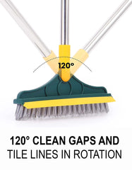 Rubber 2 in 1 Bathroom Cleaning Brush Wiper