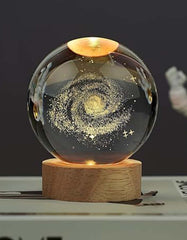 Galaxy 3D Crystal Ball Night Lamp, Solar System Crystal Ball Night Light