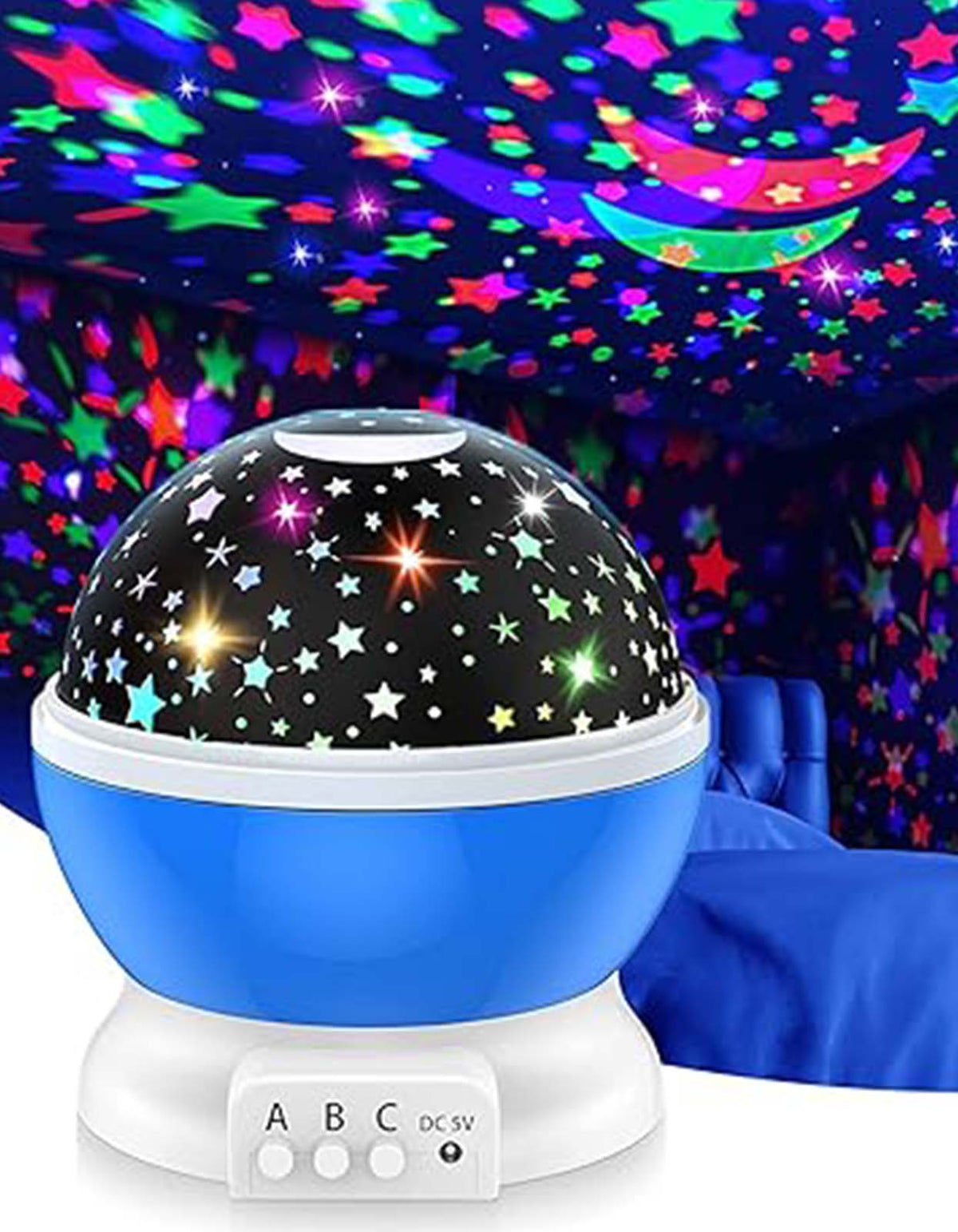 Star Master Rotating 360 LED Light Lamp with USB 4 LED Rotation