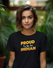 "Proud To Be An Indian" Printed T Shirt