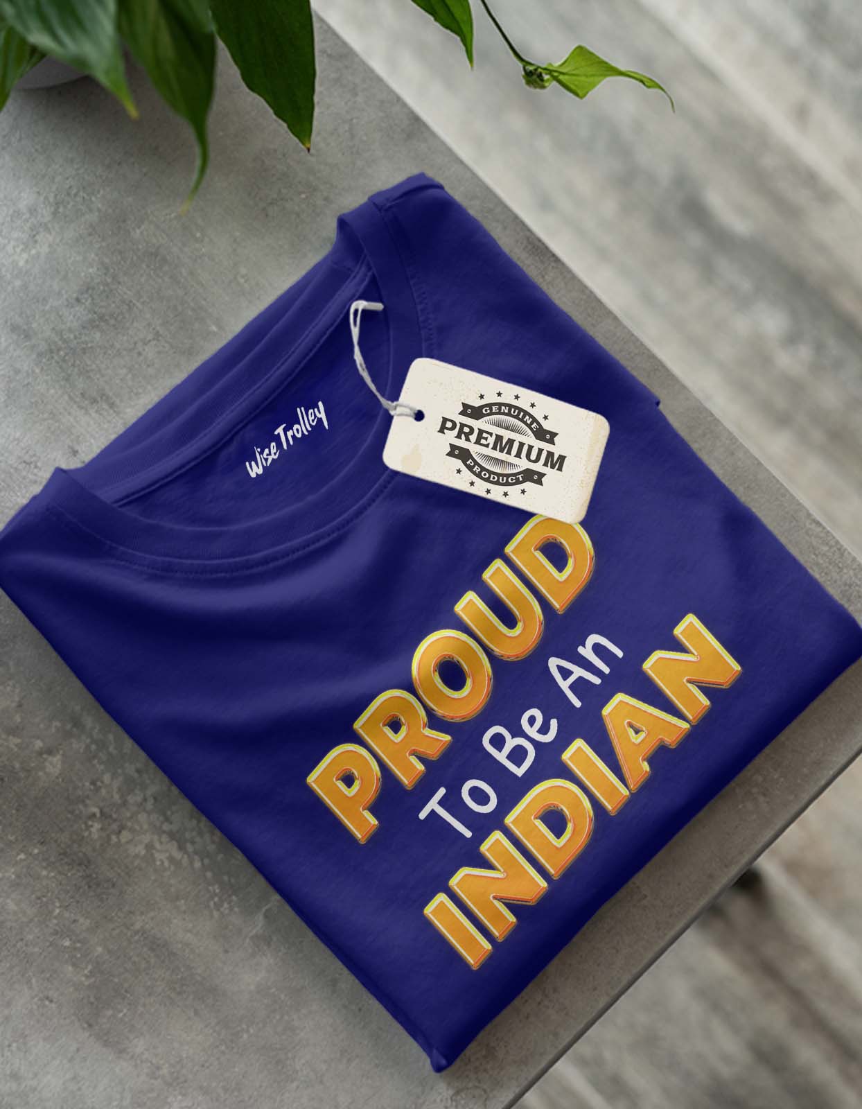 "Proud To Be An Indian" Printed T Shirt