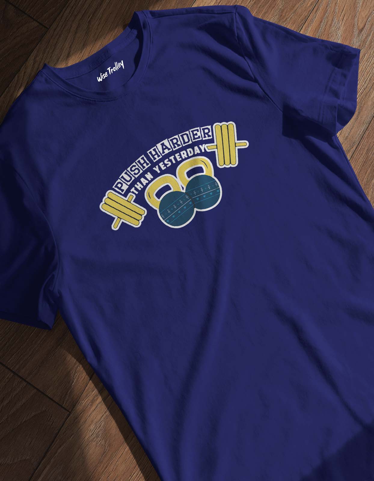 "Push Harder Than Yesterday" Gym T shirts