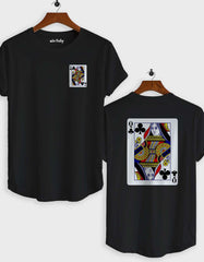 Queen of Clubs Playing Card T-Shirt