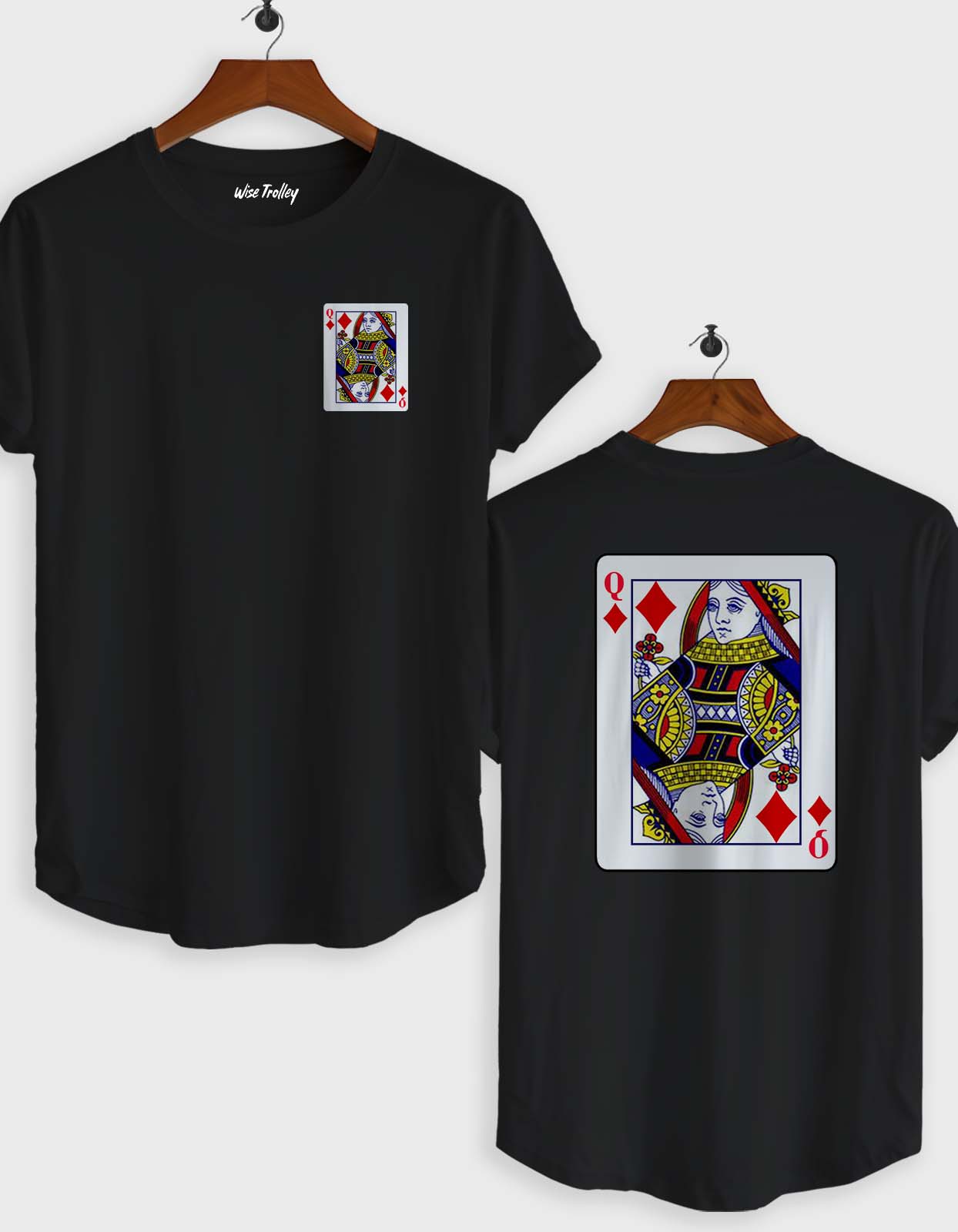 Queen of Diamonds Playing Card T-Shirt