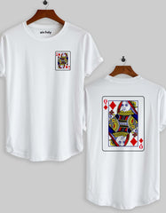 Queen of Diamonds Playing Card T-Shirt