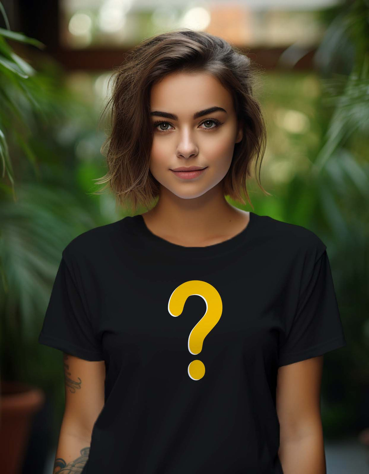 "Question Mark" Graphic Print t shirt