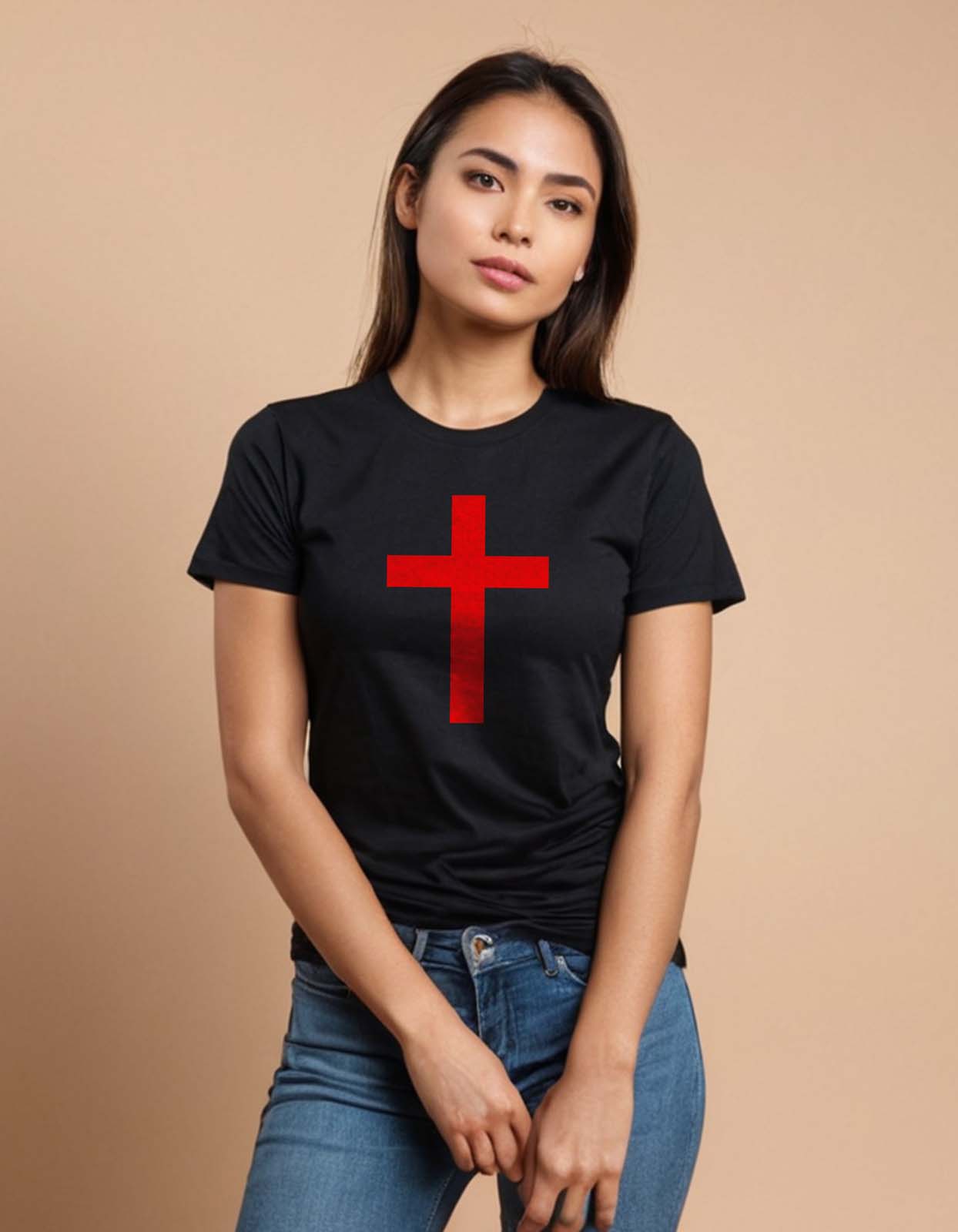 Red Cross Christian T shirt