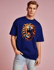 Roaring Lion Printed Oversized T-shirt