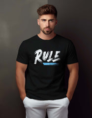 "Rule" Print T shirt