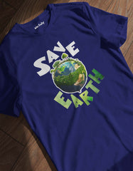 "Save The Earth" Printed T-Shirt