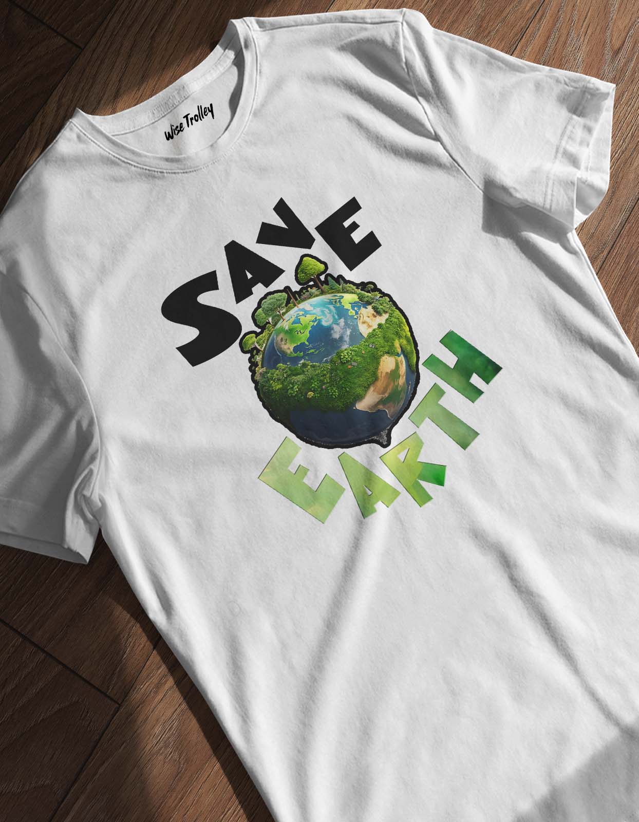 "Save The Earth" Printed T-Shirt